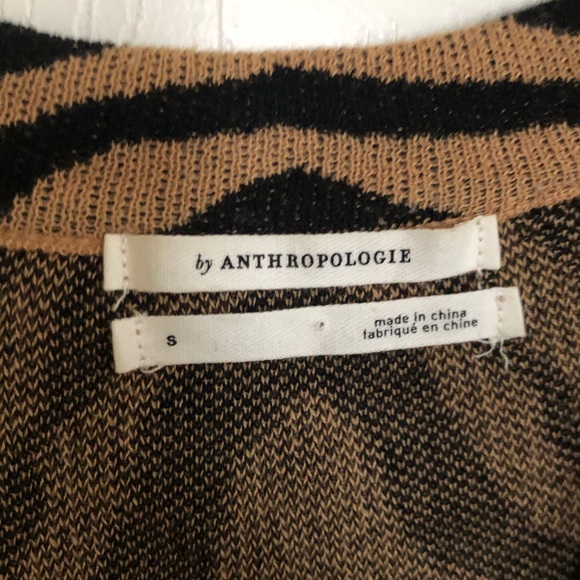 Anthropologie zebra pattern cardigan S - Picture 3 of 5